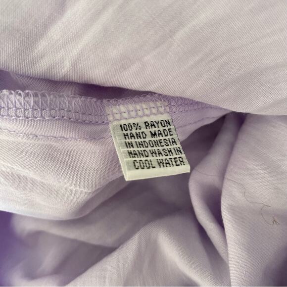 Fillyboo Lavender Embroidered Boho Fringe Maxi Dress size large - Picture 8 of 10